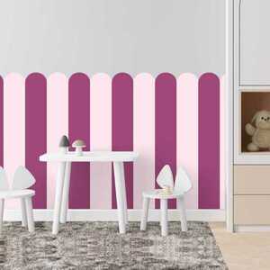 Boltíves textil matrica "Pink Garden" (Friss meleg szín, lágysággal) kép