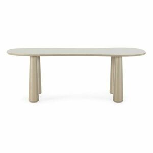 Bézs dohányzóasztal borovi fenyő asztallappal 110x220 cm Nahia – MOME kép