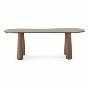 Barna dohányzóasztal borovi fenyő asztallappal 110x220 cm Nahia – MOME kép