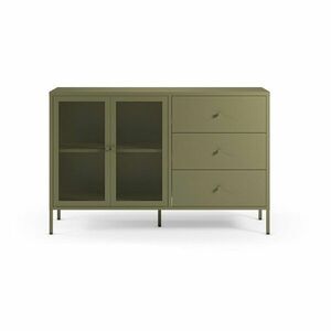 Zöld fém komód 140x90x40 cm Fayna – Marckeric kép