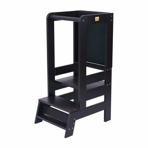 Fekete fenyő tanulótorony Montessori - Meowbaby kép