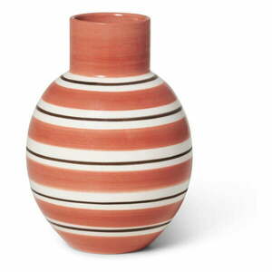 Nuovo rózsaszín-fehér kerámia váza, magasság 14, 5 cm - Kähler Design kép