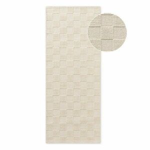 Krémszínű kézi szövésű gyapjú futószőnyeg 80x200 cm Scala – Villeroy&Boch kép