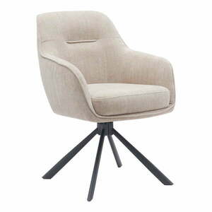 Krémszínű kárpitozott étkezőfotel szett 2 db-os Avola – Unique Furniture kép