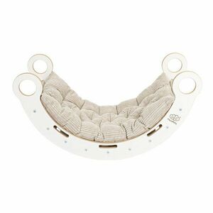 Fehér/bézs fenyőfa hinta 39x75x38 cm Montessori - Meowbaby kép