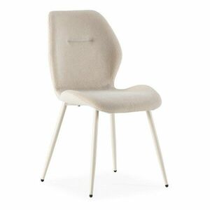 Krémszínű kárpitozott étkezőszék szett 4 db-os Ansu – Marckeric kép