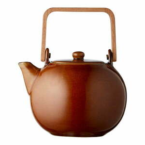 Borostyán színű kerámia teáskanna szűrővel 1, 2 l Gastro Amber – Bitz kép