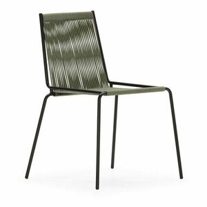 Zöld fém rakásolható étkezőszék szett 2 db-os Emily – Marckeric kép