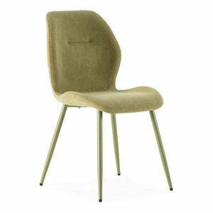 Zöld kárpitozott étkezőszék szett 4 db-os Ansu – Marckeric kép