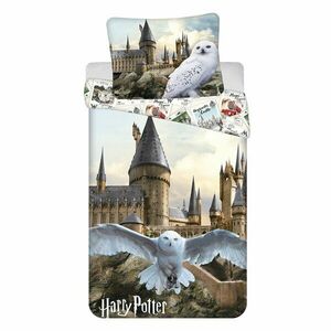 Egyszemélyes pamut gyerek ágyneműhuzat 140x200 cm Harry Potter "Hedwig" – Jerry Fabrics kép