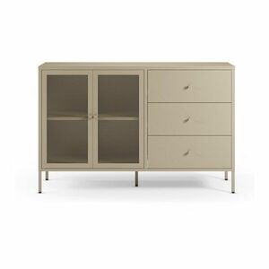 Krémszínű fém komód 140x90x40 cm Fayna – Marckeric kép