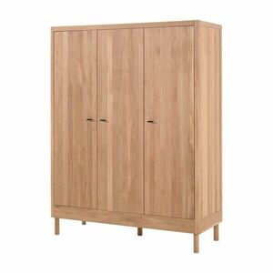 Natúr színű tölgyfa gyerek ruhásszekrény 146x190x55 cm Forrest – Vipack kép