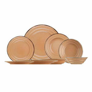 Basis 24 db-os narancssárga porcelán étkészlet - Kütahya Porselen kép