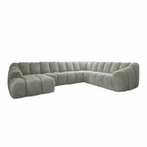 Világosszürke sarokkanapé (jobb oldali-U alakú) Shell – Miuform kép