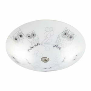 Fehér gyerek mennyezeti lámpa üveg búrával ø 39 cm Ugglarp – Markslöjd kép