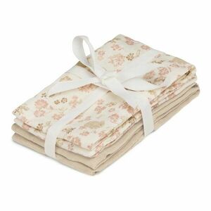 Bézs bio pamut mosdókesztyű szett 4 db-os 30x30 cm Augusta – Cam Cam Copenhagen kép