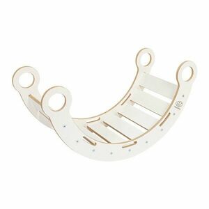 Fehér borovi fenyő hinta 39x75x38 cm Montessori – Meowbaby kép