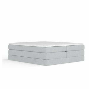 Világosszürke ágyneműtartós boxspring ágy ágytámla nélkül 180x200 cm Juniper – Maison de Rêve kép