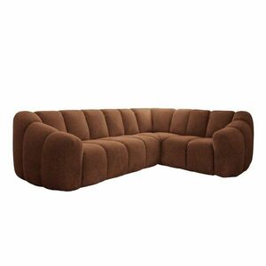 Terrakotta színű sarokkanapé (jobb oldali-L alakú) Shell – Miuform kép