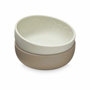 Bézs szilikon gyerek tálka szett 2 db-os ø 13, 5 cm Earth – Cam Cam Copenhagen kép