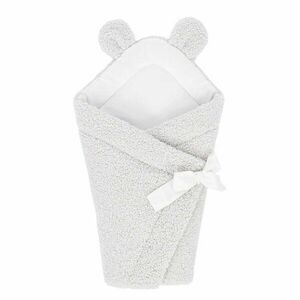 Elefántcsont színű sherpa babapólya 35x65 cm – Meowbaby kép