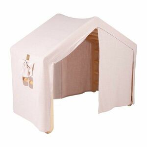 Rózsaszín-natúr színű borovi fenyő pikler háromszög 112x61x94 cm Montessori – Meowbaby kép