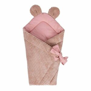 Rózsaszín kordbársony babapólya 35x65 cm – Meowbaby kép