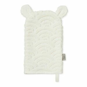 Elefántcsont színű bio pamut mosdókesztyű 14x22 cm Off-White – Cam Cam Copenhagen kép