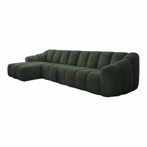 Sötétzöld sarokkanapé (bal oldali-heverő résszel) Shell – Miuform kép