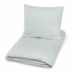 Világoskék egyszemélyes bio pamut gyerek ágyneműhuzat 140x200 cm Classic Stripes Blue – Cam Cam Copenhagen kép