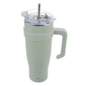 Zsályaszínű termobögre szívószállal 1, 2 l Termo – Orion kép