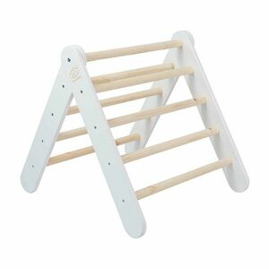 Fehér borovi fenyő pikler háromszög 60x60x60 cm Montessori – Meowbaby kép