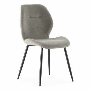 Világosszürke kárpitozott étkezőszék szett 4 db-os Ansu – Marckeric kép