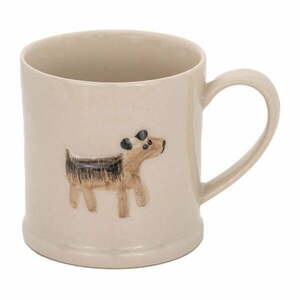Bézs agyagkerámia bögre 225 ml Dog – Sass & Belle kép