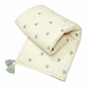 Világossárga-kék bio pamut steppelt gyerek takaró 90x120 cm Balloon – Cam Cam Copenhagen kép