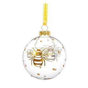 Üveg kézzel készített karácsonyfadísz ø 8 cm Golden Bee – Sass & Belle kép