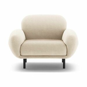 Bézs buklé fotel Poppy – Micadoni kép