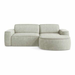 Krémszínű zsenília sarokkanapé (jobb oldali-heverő résszel) Omao – Makamii kép