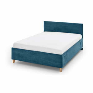 Kék kárpitozott gyerekágy ágyrács nélkül 120x200 cm Cool – Meise Möbel kép