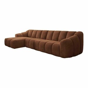 Terrakotta színű sarokkanapé (bal oldali-heverő résszel) Shell – Miuform kép