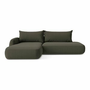 Barna kinyitható sarokkanapé (bal oldali-heverő résszel) Hale – Makamii kép