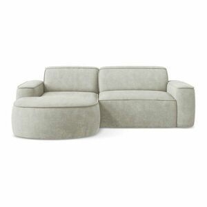 Krémszínű zsenília sarokkanapé (bal oldali-heverő résszel) Omao – Makamii kép