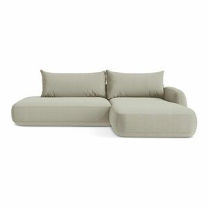 Bézs kinyitható sarokkanapé (jobb oldali-heverő résszel) Hale – Makamii kép