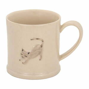 Bézs agyagkerámia bögre 225 ml Cat – Sass & Belle kép