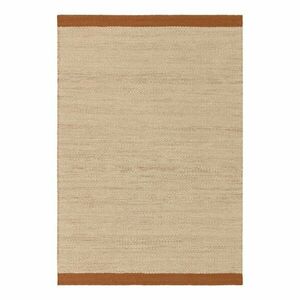 Krémszínű-terrakotta színű kézi szövésű gyapjú szőnyeg 120x170 cm Lima Rust – Asiatic Carpets kép