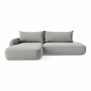 Világosszürke kinyitható sarokkanapé (bal oldali-heverő résszel) Hale – Makamii kép