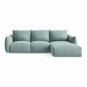Kék kinyitható sarokkanapé (jobb oldali-heverő résszel) Leila – Makamii kép