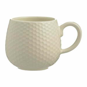 Krémszínű kerámia bögre lattéhoz 350 ml Embossed Honeycomb – Mason Cash kép