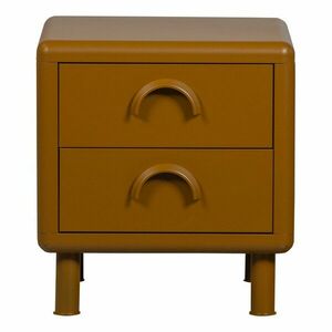 Okkersárga fém éjjeliszekrény Rune – WOOOD kép