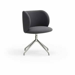 Sötétszürke kárpitozott étkezőfotel Mogi – Teulat kép